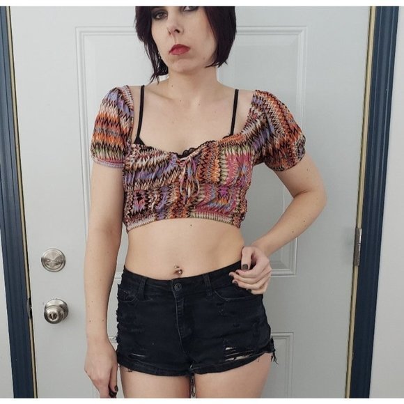 Urban‎ Outfitters Boho Crop Top - Picture 1 of 4